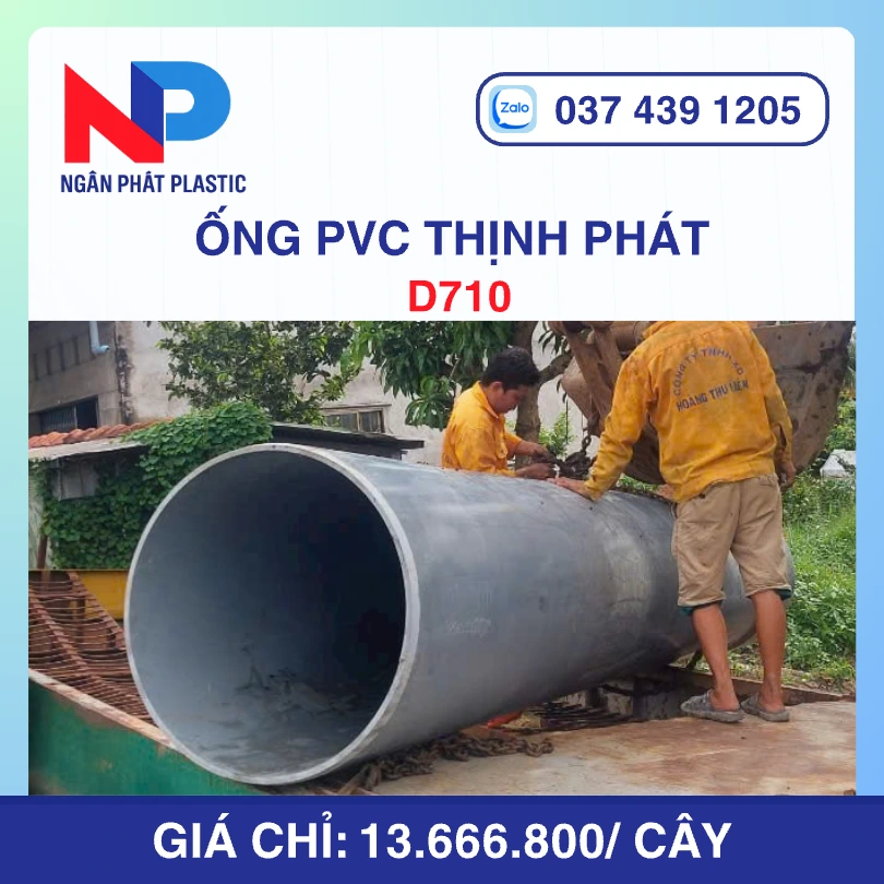 Ống Nhựa uPVC D710 Thịnh Phát